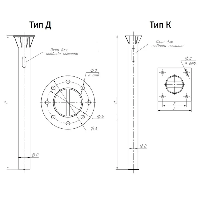 Фундамент серии 3.407.9-146 под опоры освещения ЗФ-20/4/К180-1,25-б